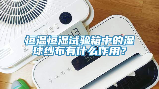 恒溫恒濕試驗箱中的濕球紗布有什么作用？