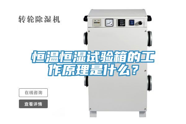 恒溫恒濕試驗箱的工作原理是什么？