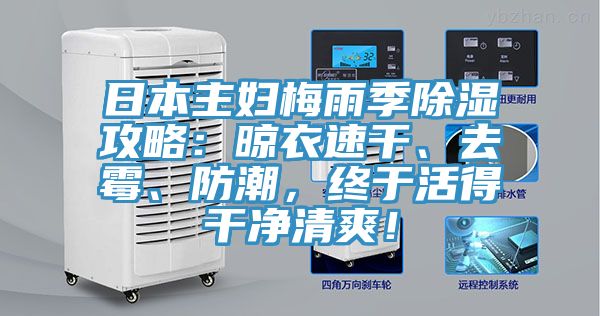 日本主婦梅雨季除濕攻略：晾衣速干、去霉、防潮，終于活得干凈清爽！