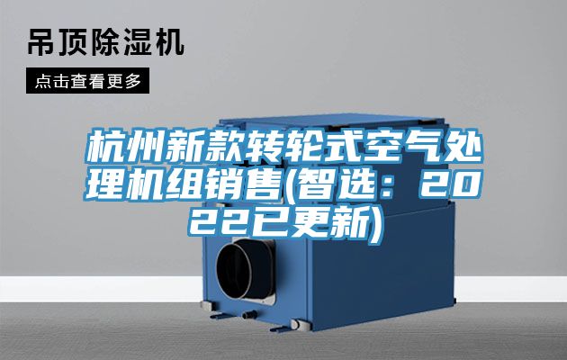 杭州新款轉(zhuǎn)輪式空氣處理機(jī)組銷售(智選：2022已更新)