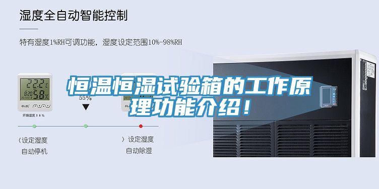 恒溫恒濕試驗箱的工作原理功能介紹！