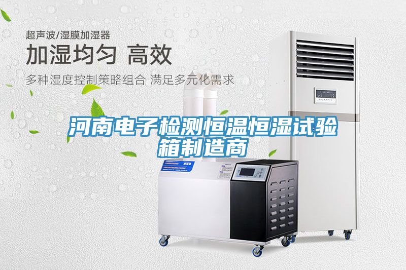 河南電子檢測恒溫恒濕試驗箱制造商