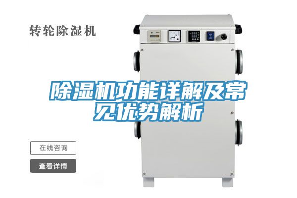 除濕機功能詳解及常見優(yōu)勢解析