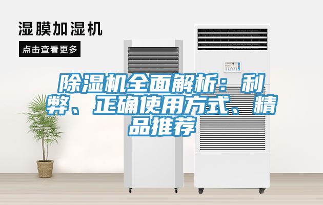 除濕機全面解析：利弊、正確使用方式、精品推薦