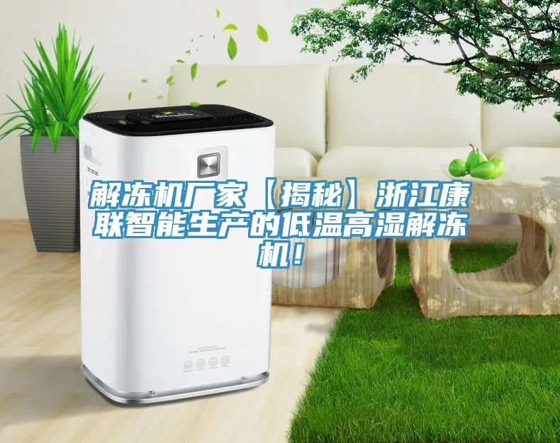 解凍機廠家【揭秘】浙江康聯(lián)智能生產(chǎn)的低溫高濕解凍機！