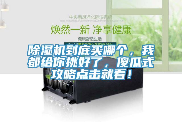 除濕機(jī)到底買哪個(gè)，我都給你挑好了，傻瓜式攻略點(diǎn)擊就看！