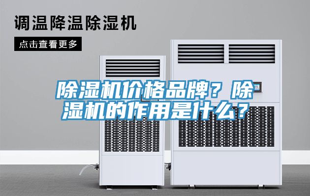 除濕機(jī)價格品牌？除濕機(jī)的作用是什么？
