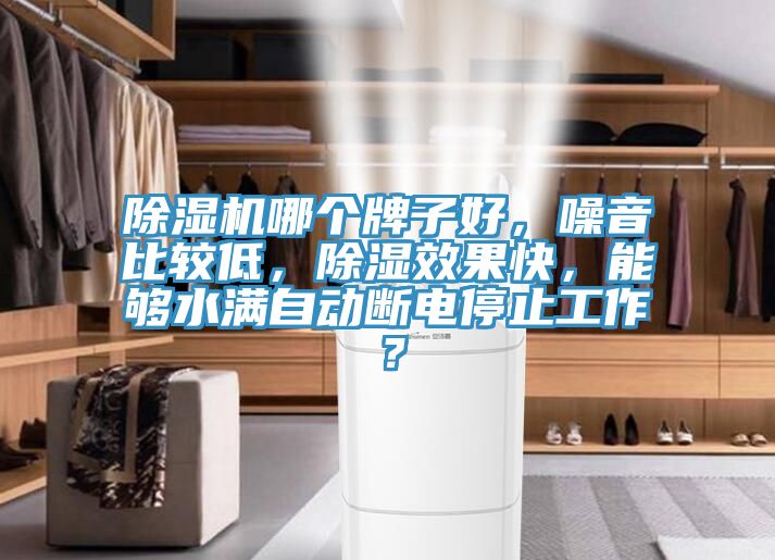 除濕機(jī)哪個(gè)牌子好，噪音比較低，除濕效果快，能夠水滿自動(dòng)斷電停止工作？