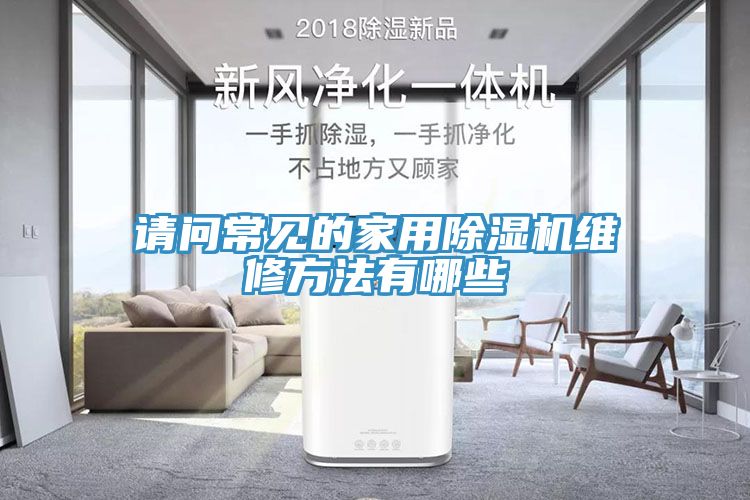 請問常見的家用除濕機(jī)維修方法有哪些
