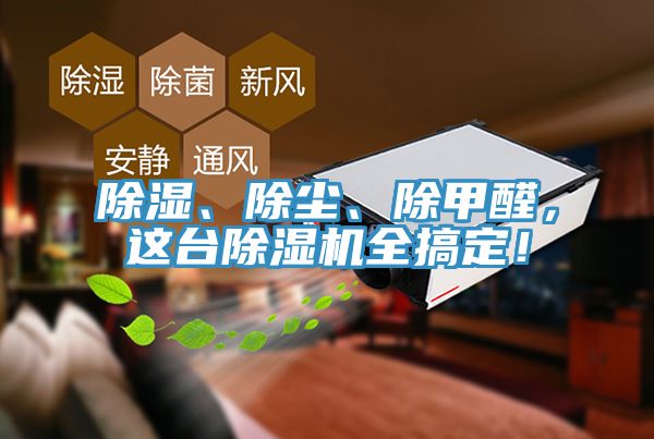 除濕、除塵、除甲醛，這臺(tái)除濕機(jī)全搞定！