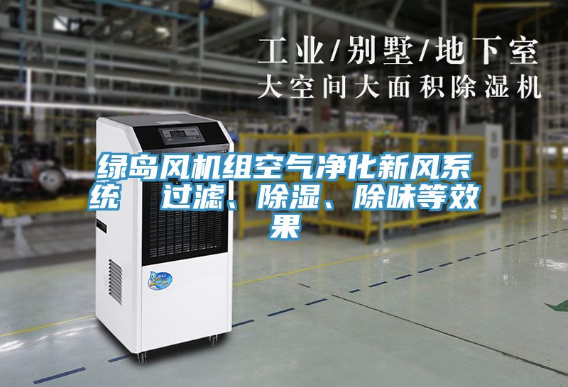 綠島風(fēng)機(jī)組空氣凈化新風(fēng)系統(tǒng)  過濾、除濕、除味等效果