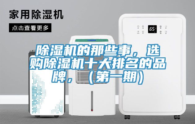除濕機(jī)的那些事，選購(gòu)除濕機(jī)十大排名的品牌，（第一期）